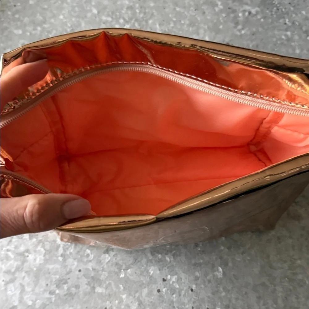 Tula Shiny Copper Cosmetic Bag